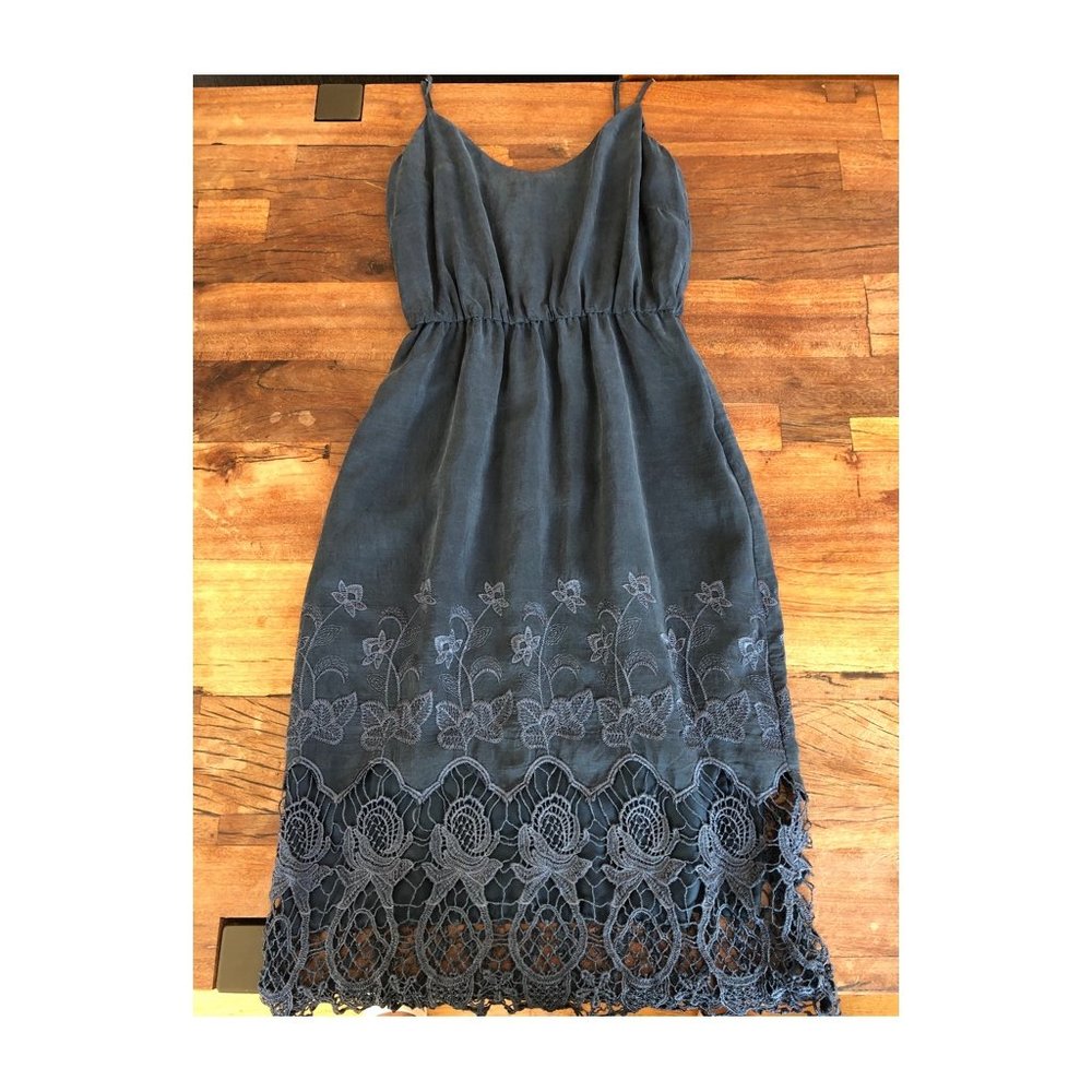 Cynthia Vincent 100% Silk Slip Dress